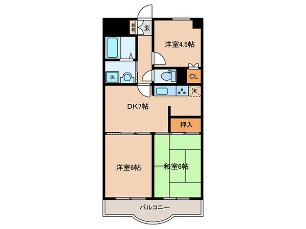 新堀マンション赤坂の物件間取画像